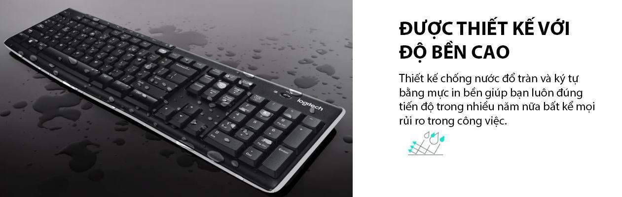 Bàn phím không dây Logitech K270 Wireless (USB) 4