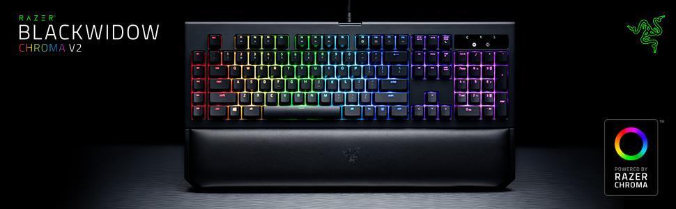 Bàn phím cơ Razer BlackWidow Tournament Edition Chroma V2 Quartz Edition