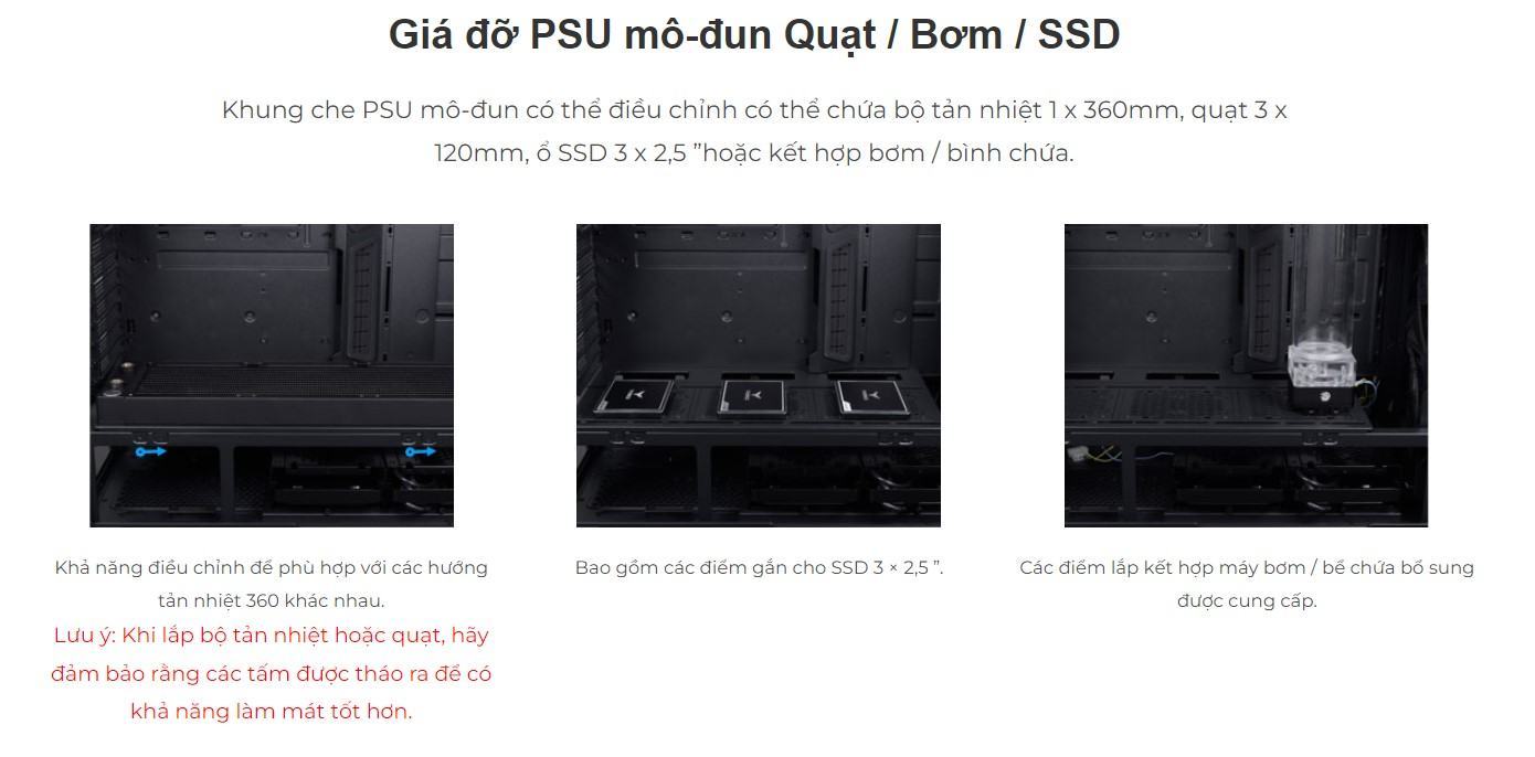 Vỏ Case LIAN-LI LANCOOL III RGB MESH WHITE ( Full Tower/Màu Trắng/Kèm sẵn 3 Fan ARGB 140mm + 1 Fan PWM 140mm/ Type C)