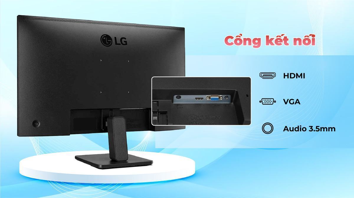 lg-27mr400-b_lg-24mr400-b-05-1 cổng kết nối của LG 24MR400-B phổ biến, tương thích cao với hầu hết thiết bị ngoại vi như pc, laptop