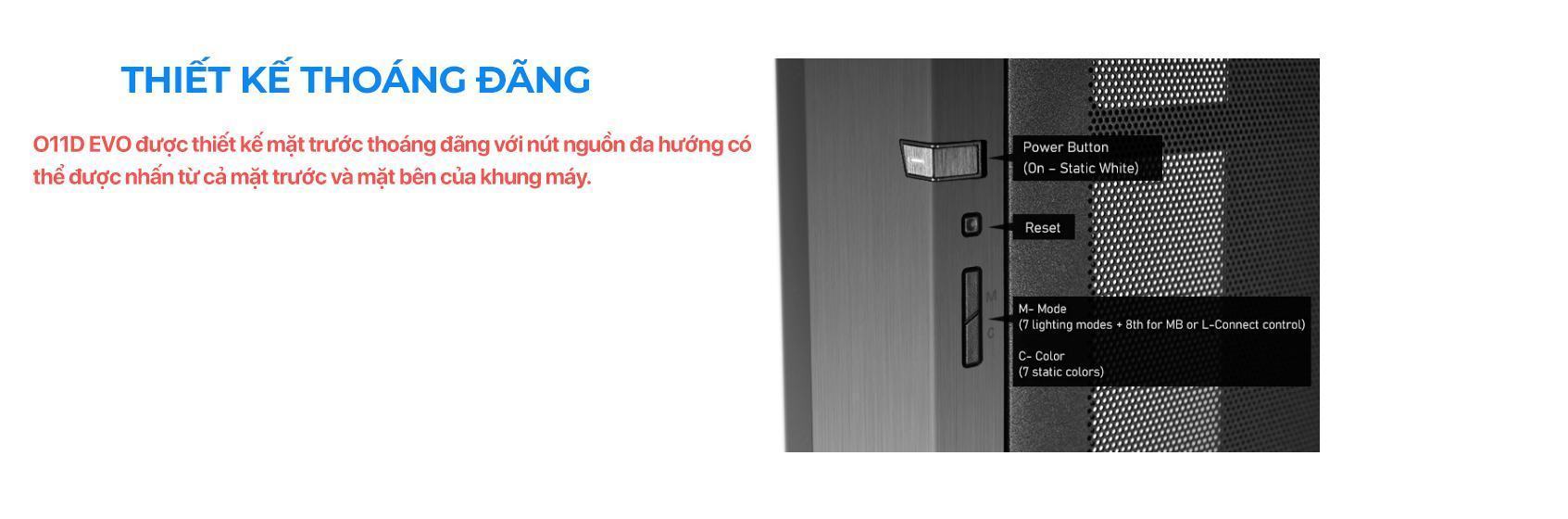 Vỏ Case LIAN-LI PC - O11 Dynamic Evo Black (Mid Tower/Màu Đen ) 