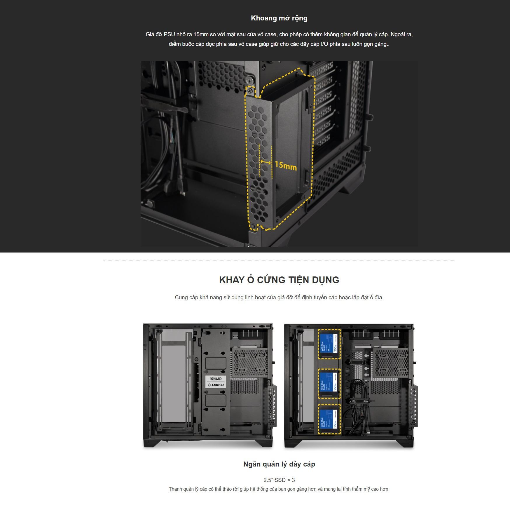 Vỏ case Lian Li O11D VISION Chrome (EATX/Full Tower/Màu Chrome)