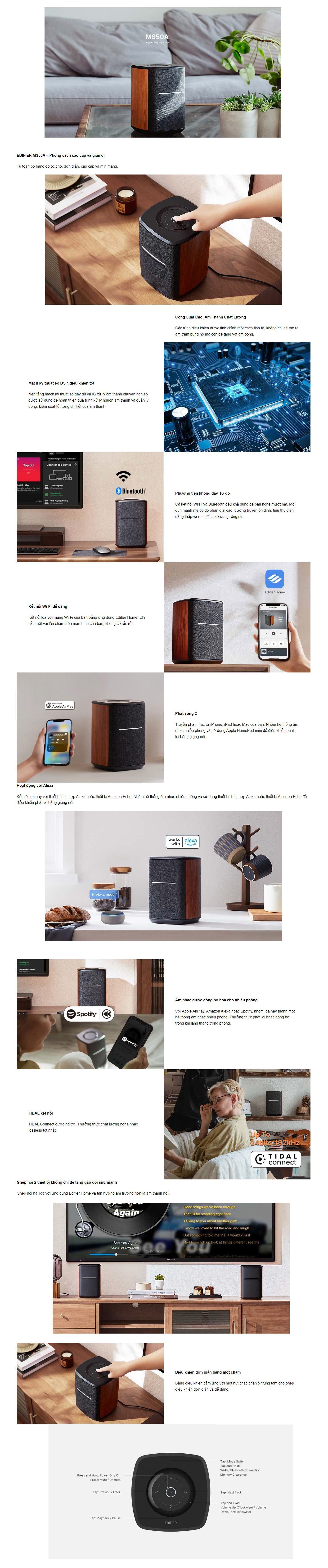 loa edifier ms50a bluetooth wi fi airplay 6