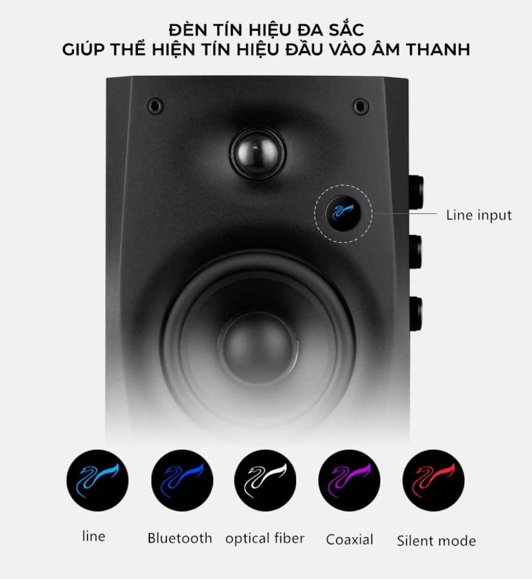 Loa HiVi Swan D1100 - Bản quốc tế - Màu nâu đậm