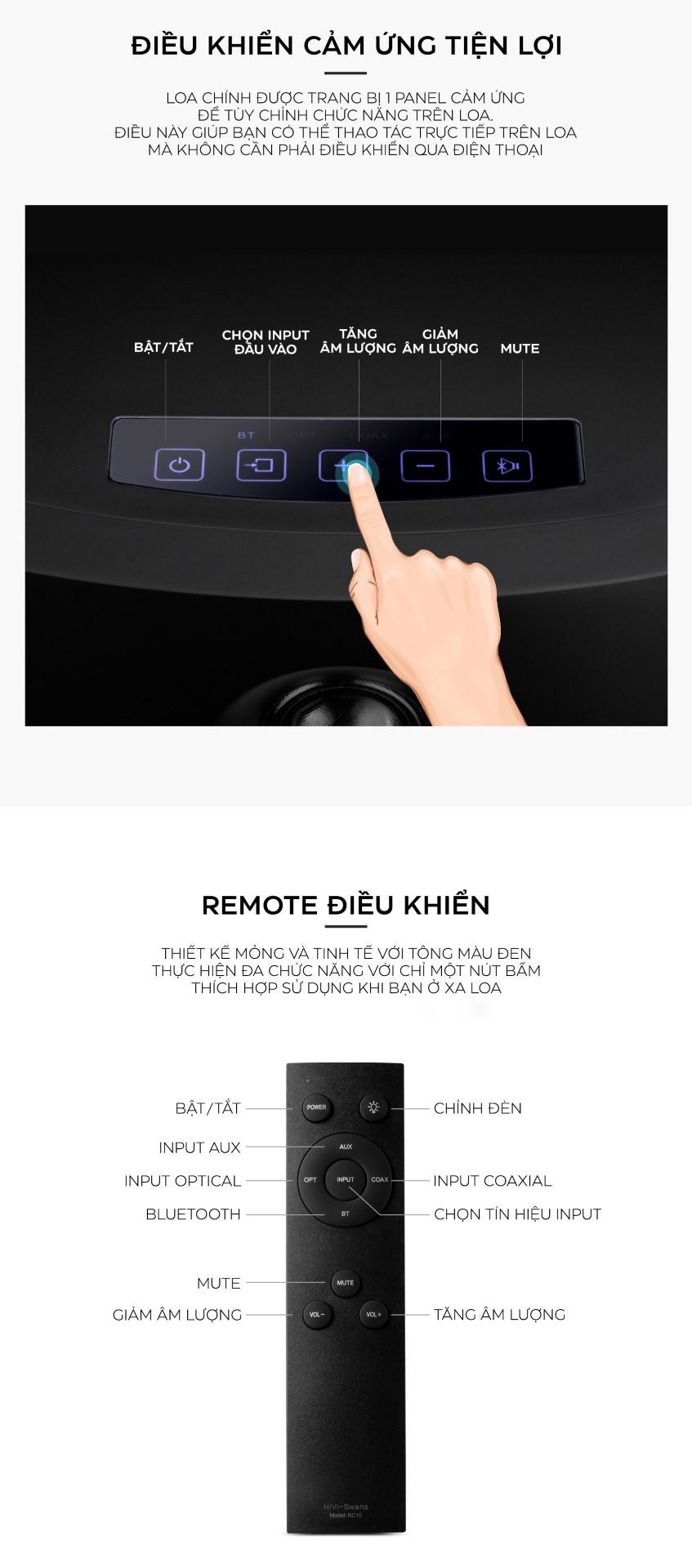 Loa HiVi Swan OS-10 - Bản quốc tế - Màu đen - 2.0