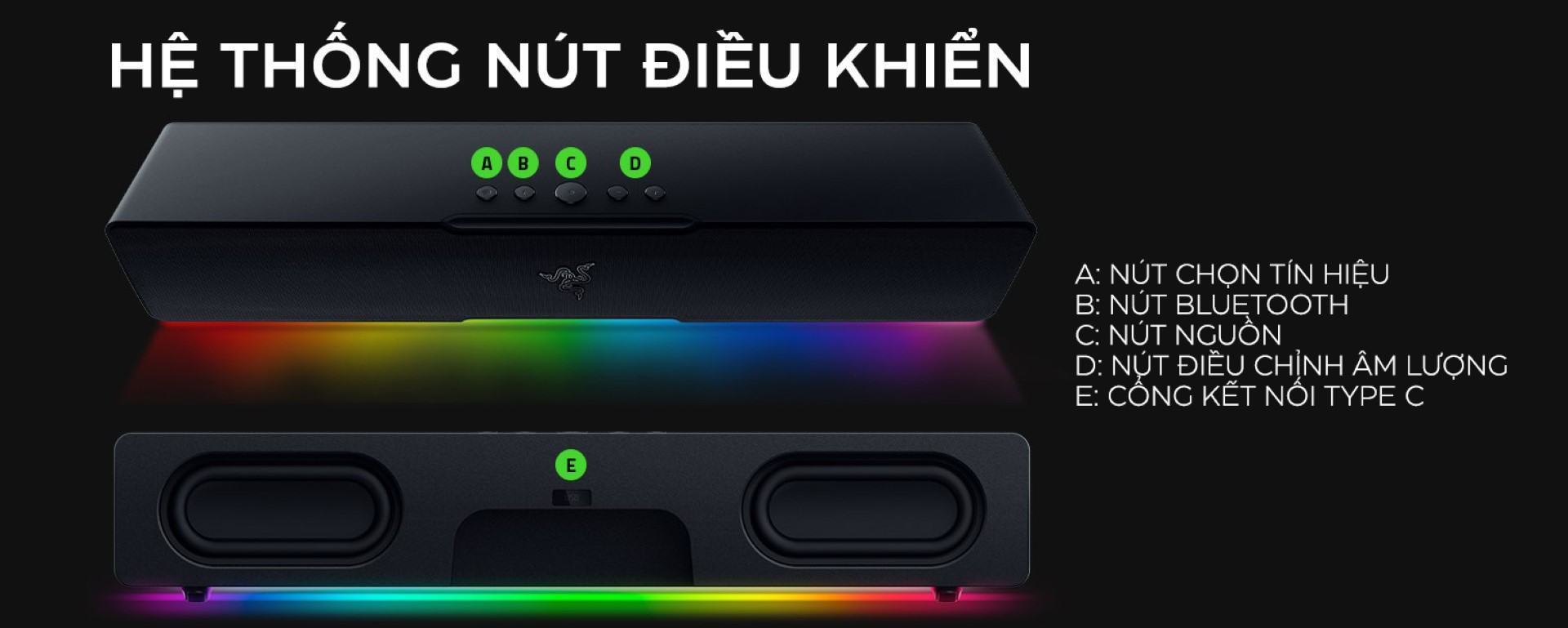 loa-razer-leviathan-v2-x-mau-den-8 Loa Razer Leviathan V2 X - Màu đen