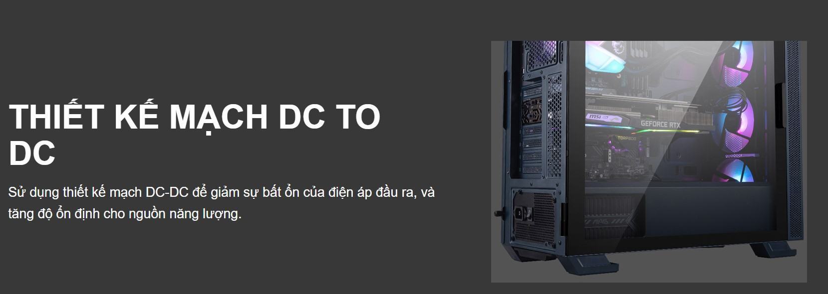 Nguồn máy tính MSI MAG A550BN 550W ( 80 Plus Bronze/Màu Đen)