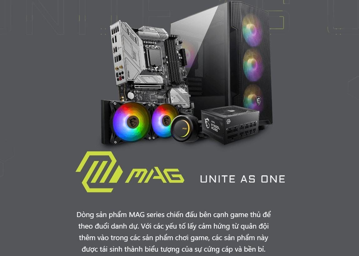 Nguồn máy tính MSI MAG A750GL PCIE 5.0 (750W, 80 Plus Gold, ATX 3.0) 