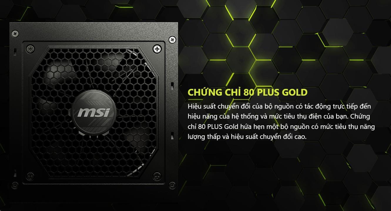 Nguồn máy tính MSI MAG A750GL PCIE 5.0 (750W, 80 Plus Gold, ATX 3.0) 