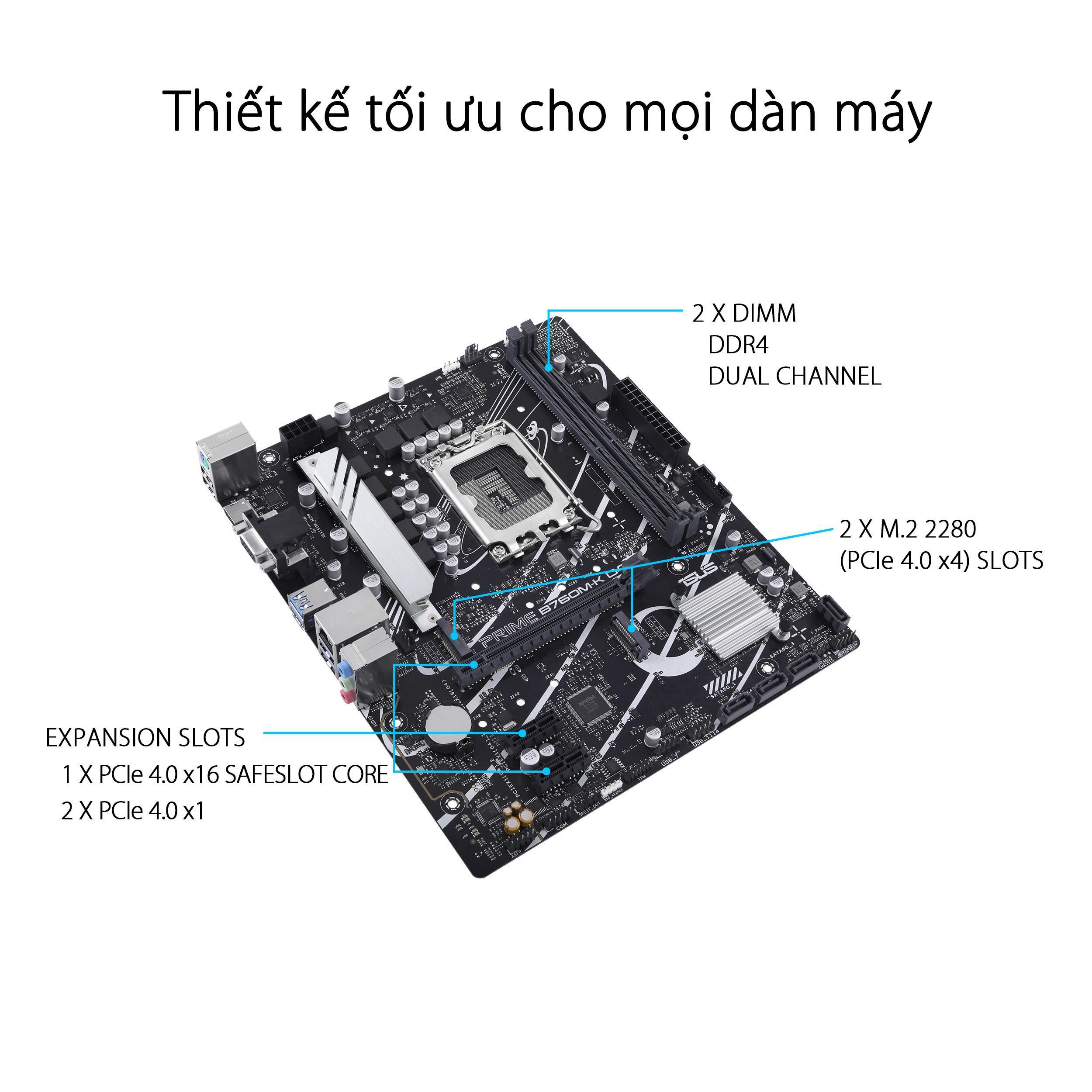 Mainboard ASUS PRIME B760M-K D4