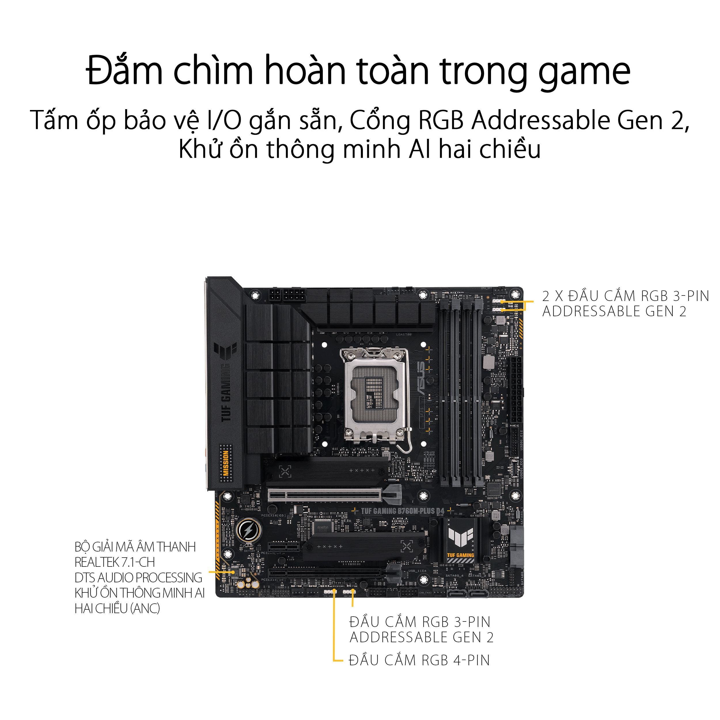 Mainboard ASUS TUF GAMING B760M-PLUS D4
