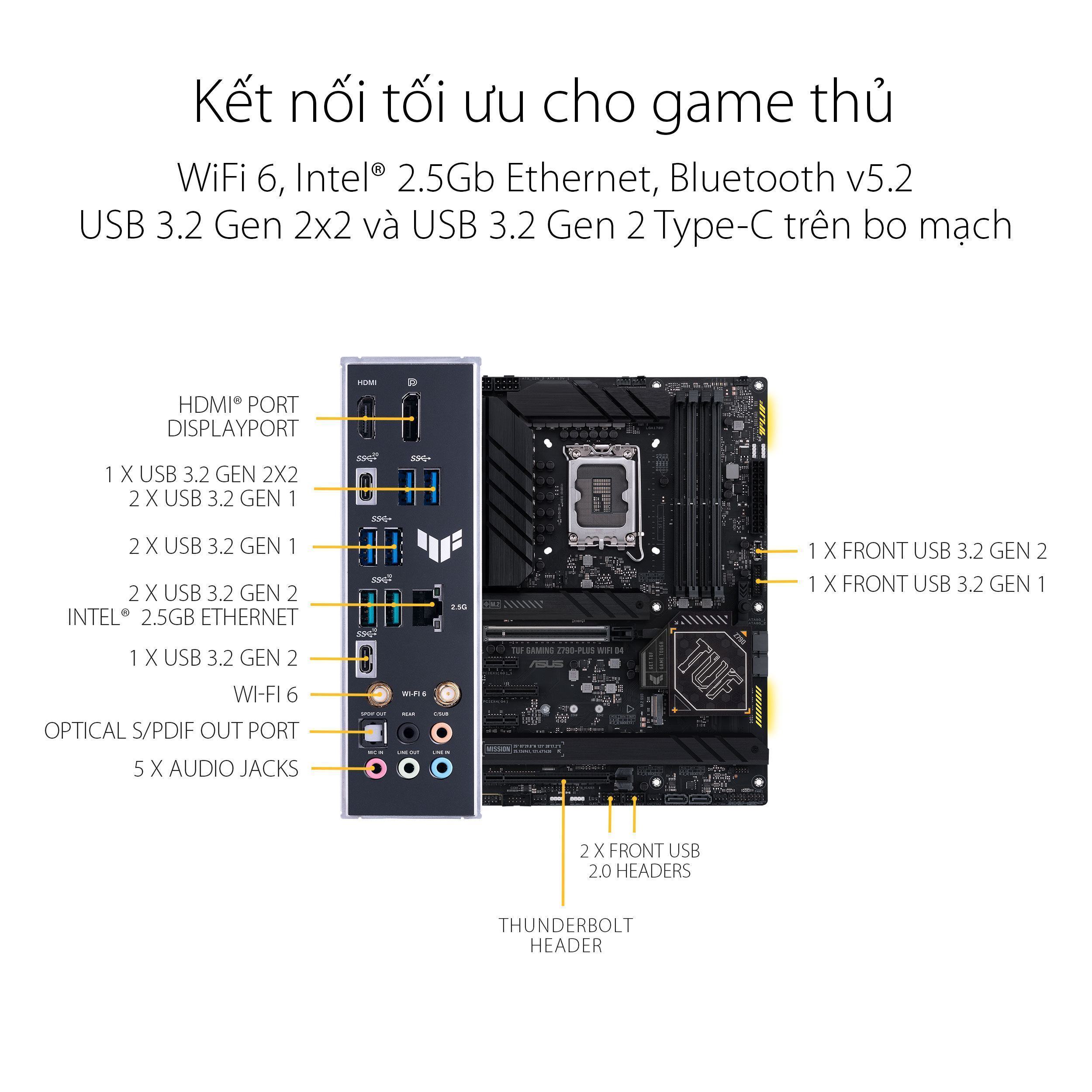 Mainboard ASUS TUF GAMING Z790-PLUS WIFI D4