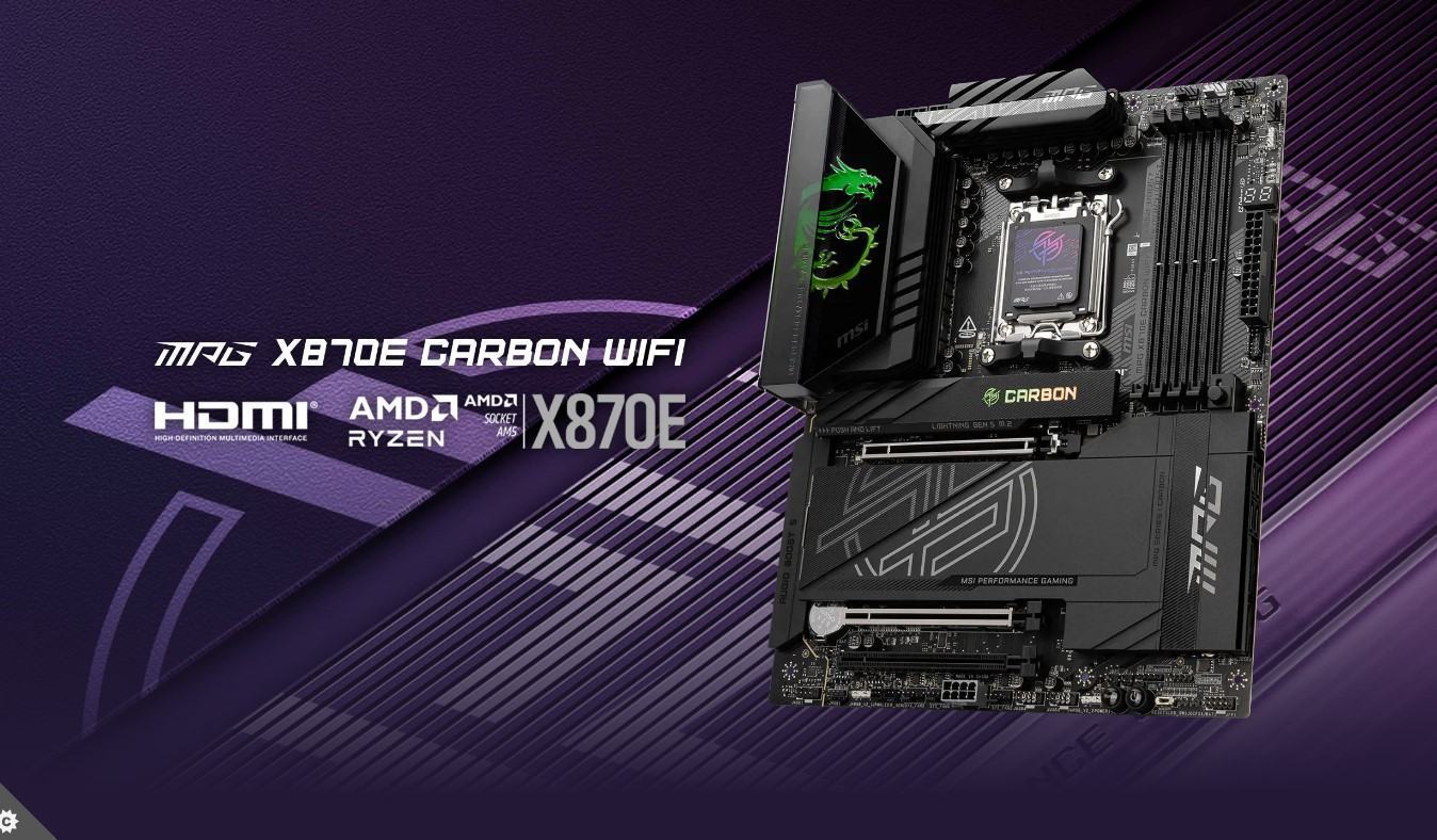 mainboard msi mpg x870e carbon wifi
