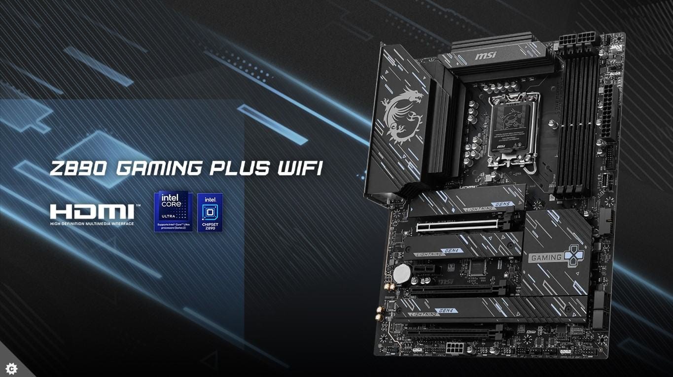 mainboard-msi-z890-gaming-plus-wifi-ddr5x mainboard msi z890 gaming plus wifi