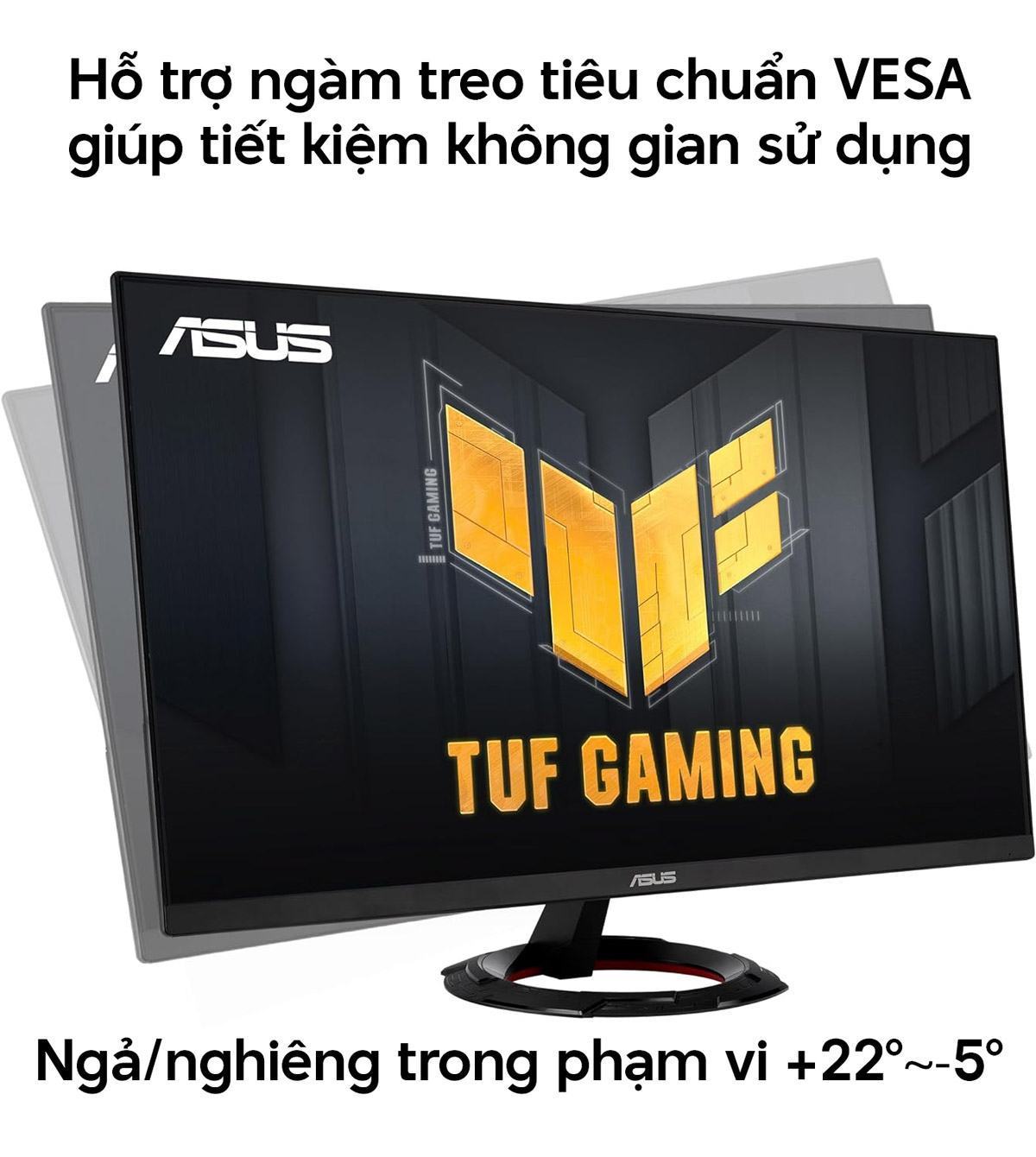 man-hinh-asus-tuf-vg279q3r-slide-2 Màn hình ASUS TUF VG279Q3R hỗ trợ ngàm treo tiêu chuẩn VESA