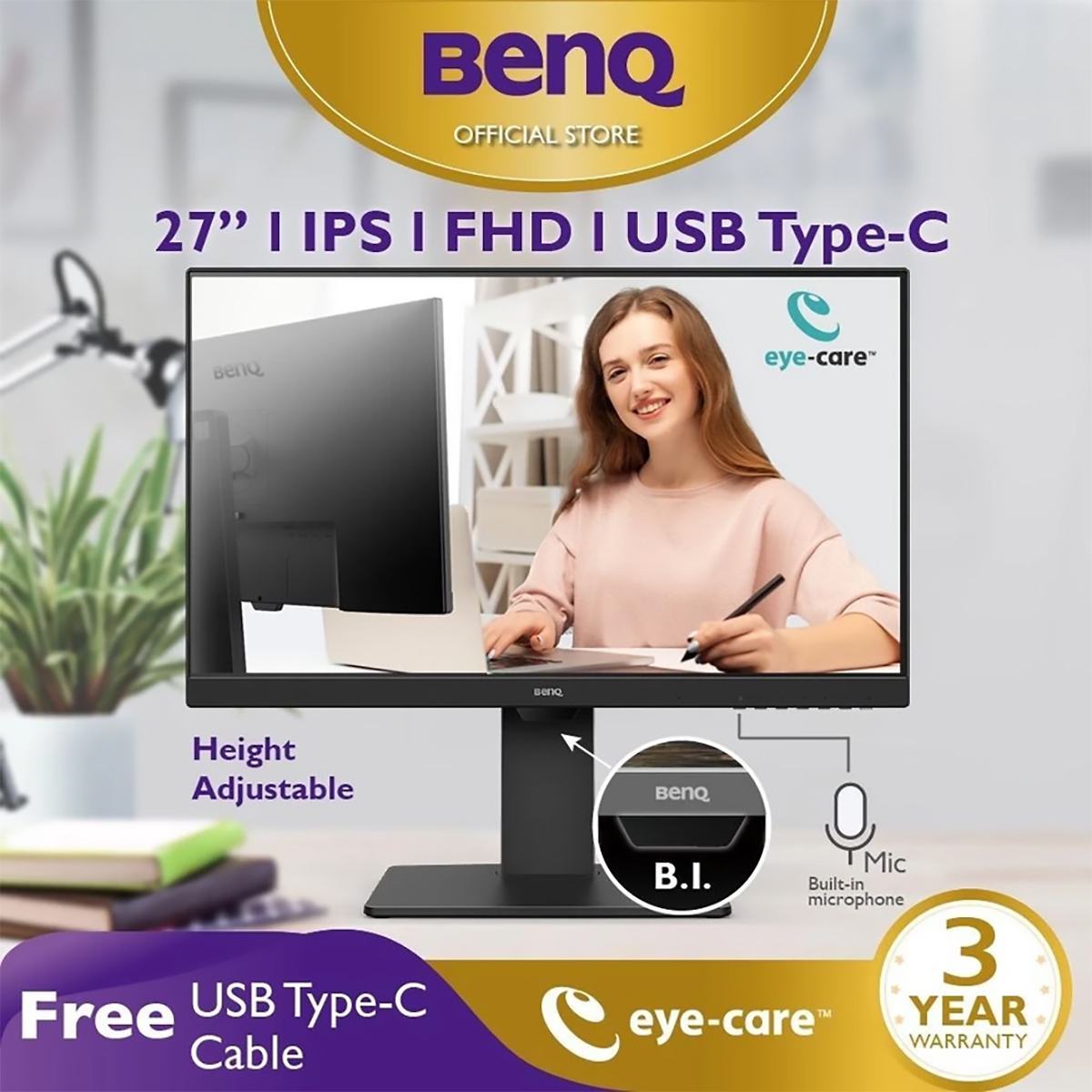 man hinh benq gw2785tc mo ta 3