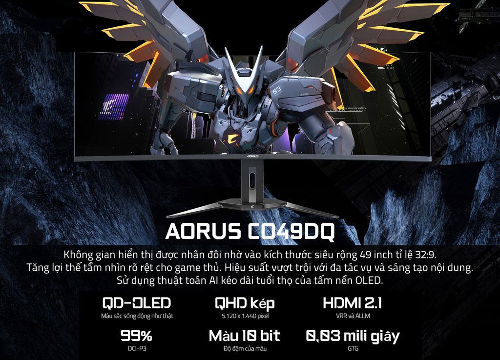 man hinh gaming gigabyte co49dq mota 1