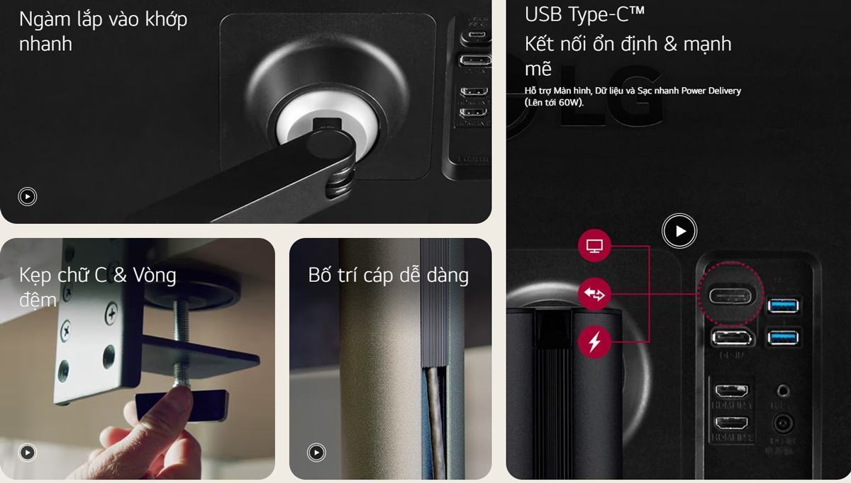 man hinh lg ultrafine 32un880k ket noi