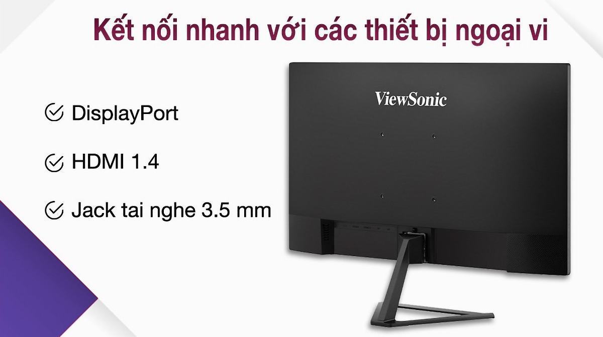 Cổng kết nối của màn hình ViewSonic VX2779A-HD-PRO