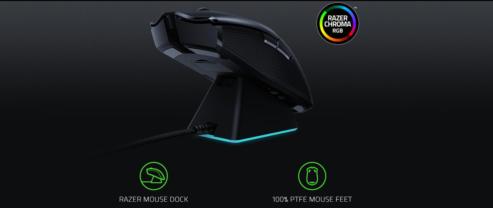mat-duoi-chuot-razer-viper-ultimate-wireless-rgb-chroma-black-rz01-03050100-r3a1 Chuột Razer Viper Ultimate Wireless Gaming Mouse (RZ01-03050100-R3A1) có thể sạc dock