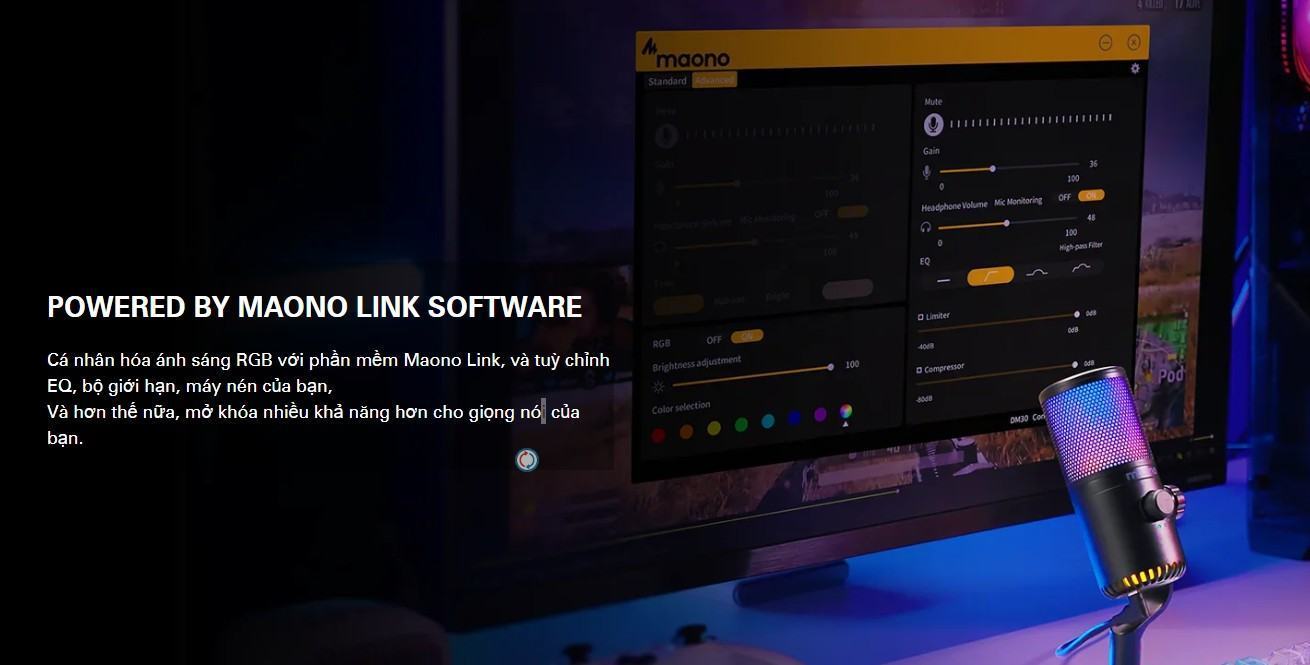 Microphone Maono DM30 RGB 4