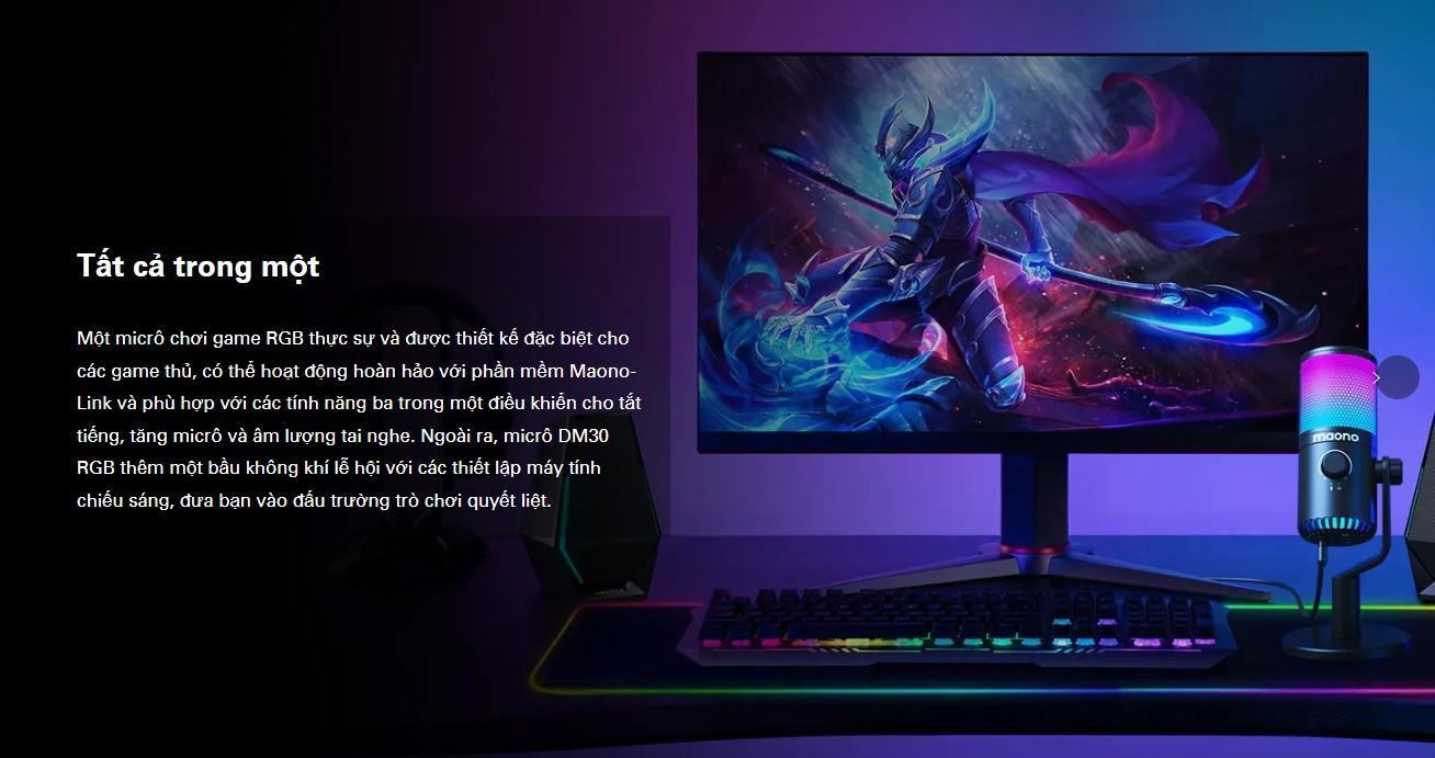 Microphone Maono DM30 RGB 5