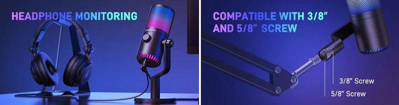 Microphone Maono DM30 RGB 6