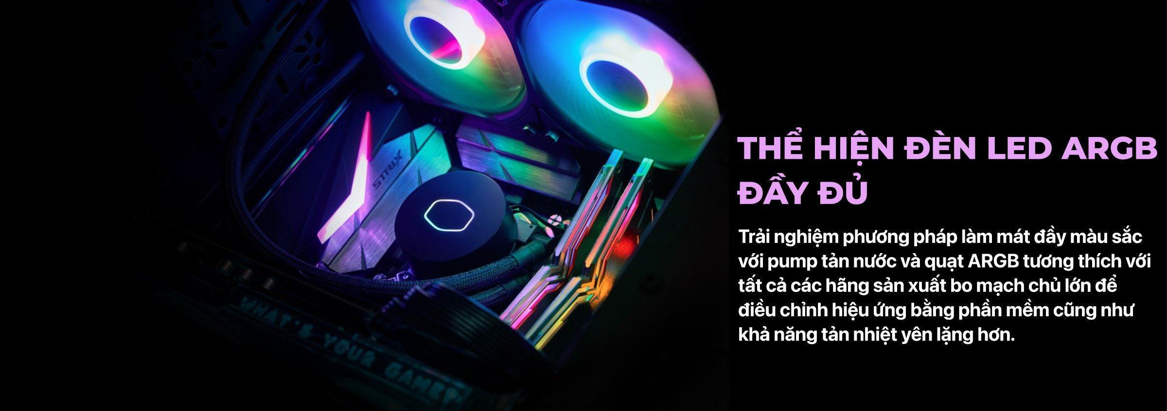 Tản nhiệt nước CPU Cooler Master MasterLiQuid ML360L-ARGB V2 (Kèm sẵn Backplate 1700)