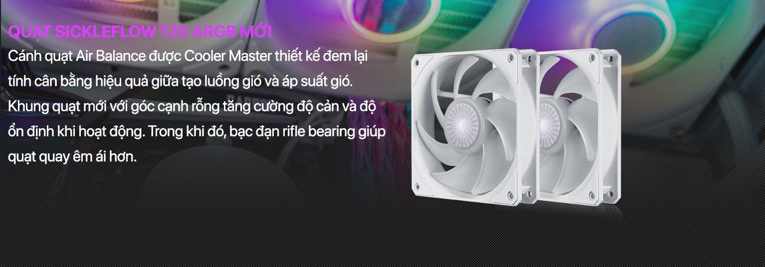 ml360largbv2whiteeditioninfo4 Tản nhiệt nước CPU Cooler Master MasterLiquid ML360L ARGB V2 White Edition (Kèm sẵn Backplate 1700)
