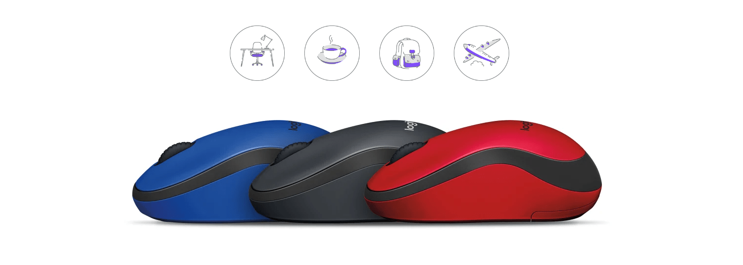 Chuột không dây Logitech M221 đen (USB) 1