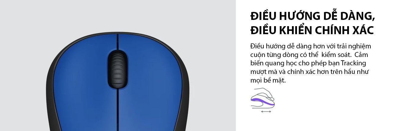 Chuột không dây Logitech M221 đen (USB) 4