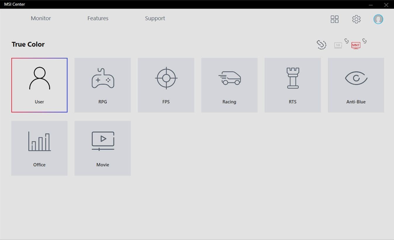 msi-center-true-color True Color