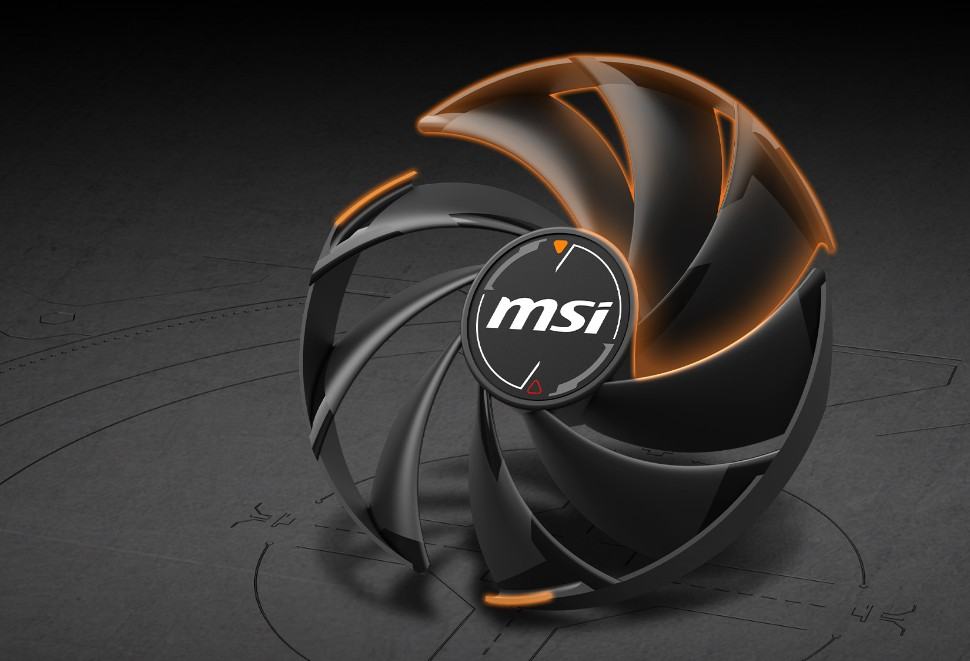 msirtx50608gshadowoc2x3 Tản nhiệt TORX Fan 5.0 – Vận hành êm ái, bền bỉ