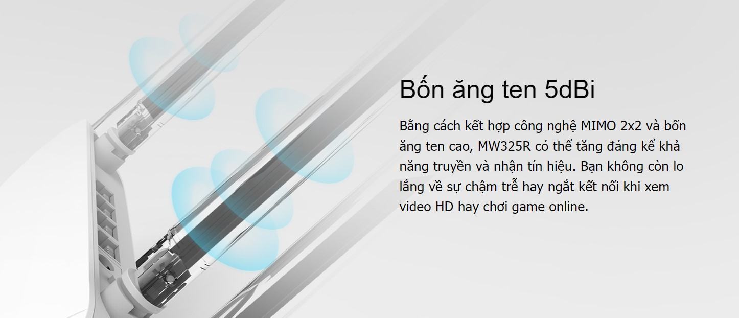 Bộ Phát Wifi Mercusys MW325R Chuẩn Tốc Độ 300Mbps