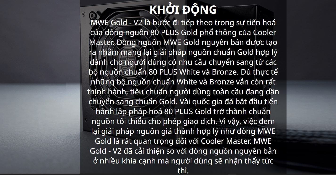 mwe-750-v2-2 Nguồn máy tính Cooler Master MWE GOLD 750 - V2 750W ( 80 Plus Gold/Màu Đen/Full Modular)