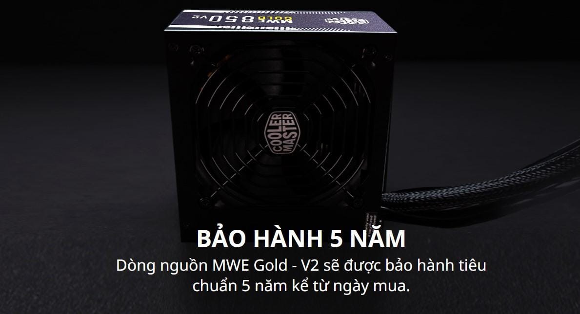 Nguồn máy tính Cooler Master MWE GOLD 850 - V2  850W ( 80 Plus Gold/Màu Đen/Full Modular