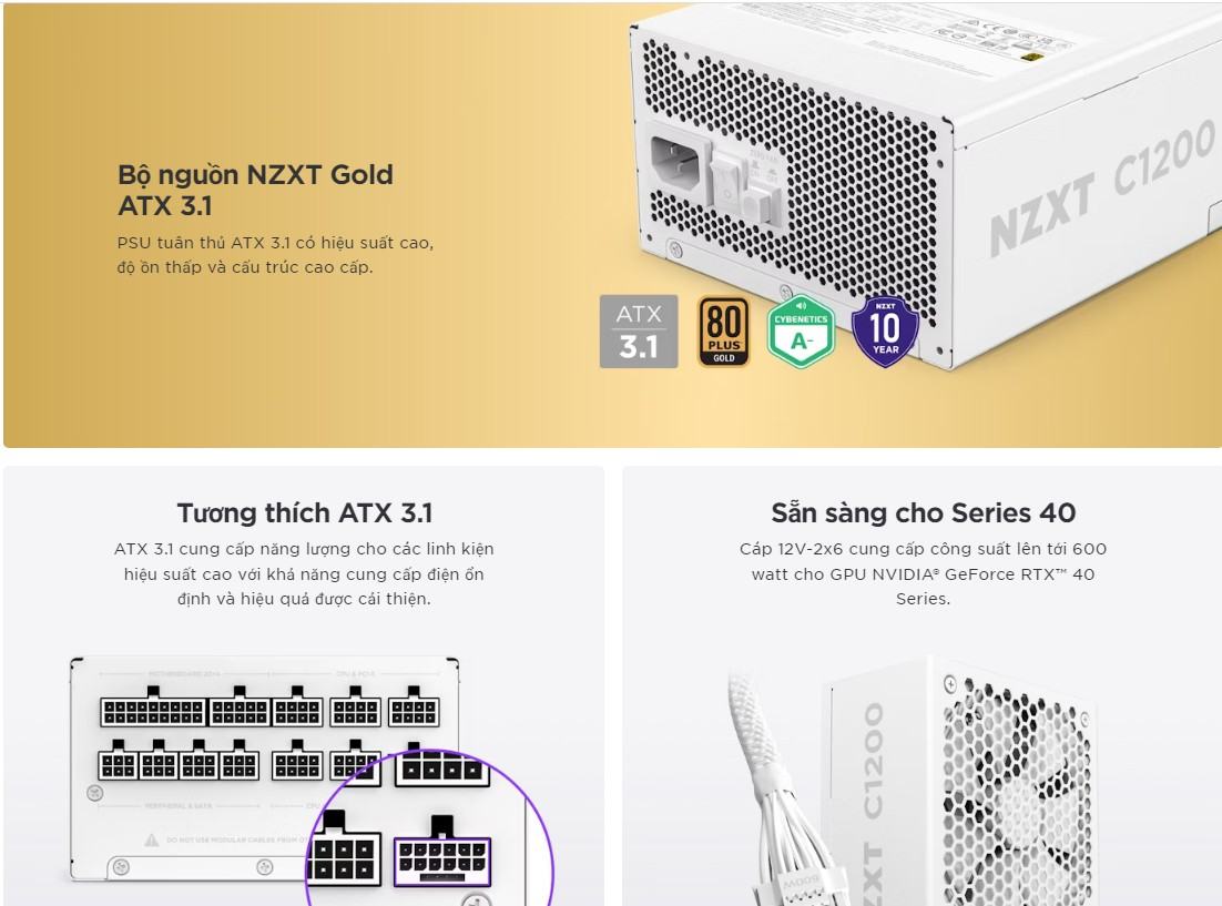 nguon may tinh nzxt c1200 gold atx 32