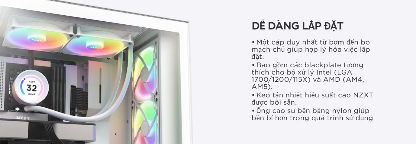 nzxt-280-elite-mota3-5 Tản nhiệt nước NZXT Kraken Elite 280