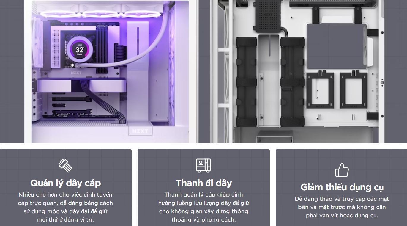 Vỏ máy tính NZXT H7 Base Black  (Mid Tower/Màu Đen) 