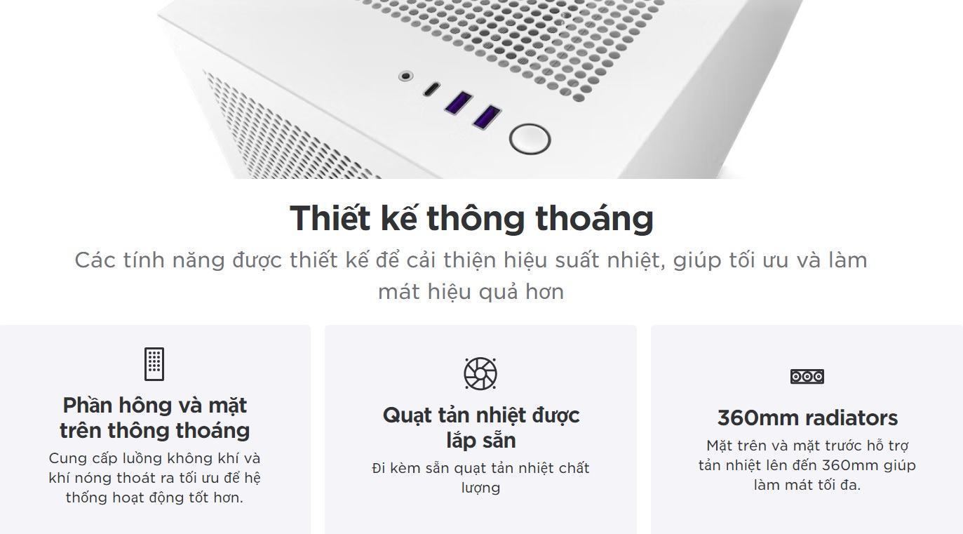 Vỏ máy tính NZXT H7 Base Black  (Mid Tower/Màu Đen) 