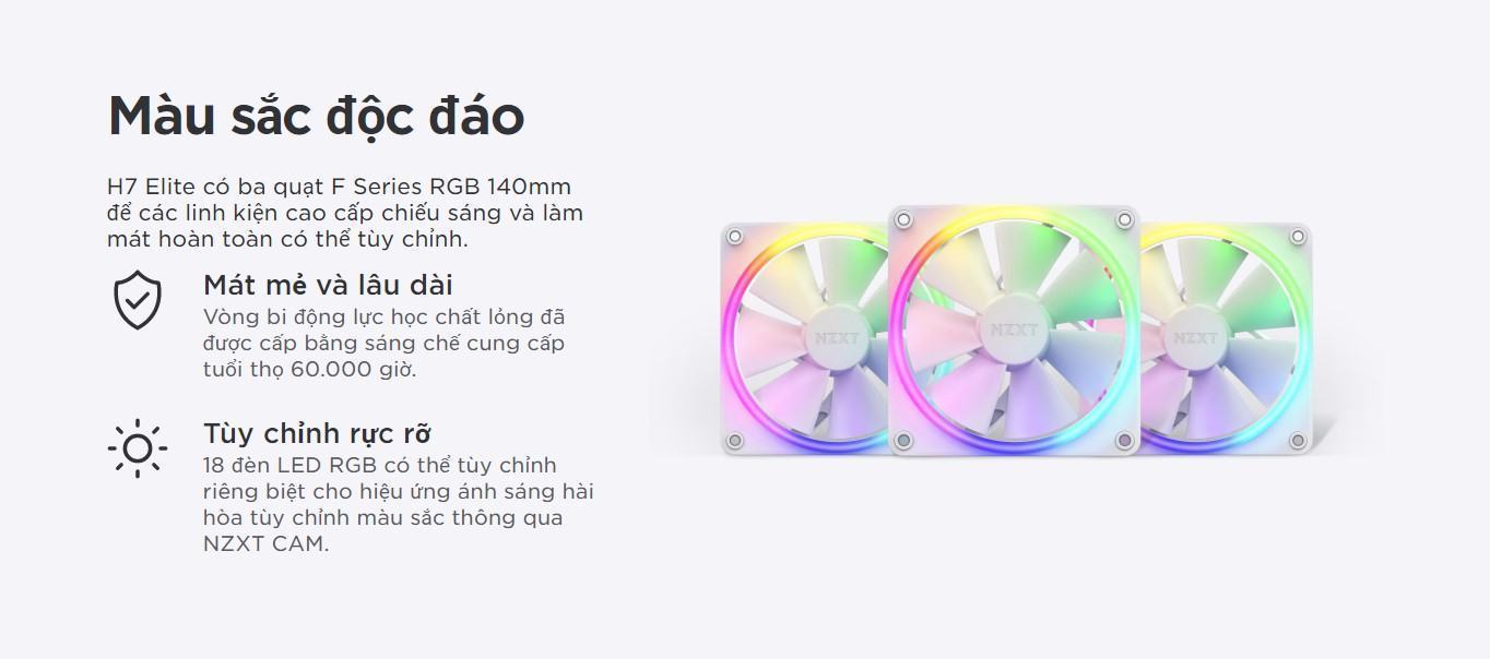 Vỏ máy tính NZXT H7 Base Black  (Mid Tower/Màu Đen) 