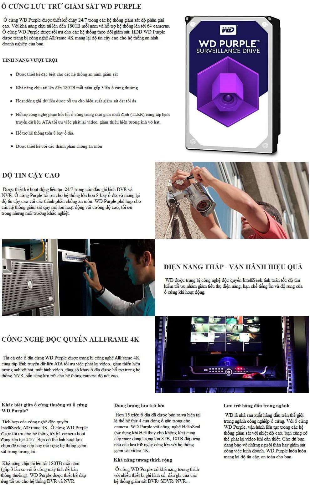 o cung hdd western purple all