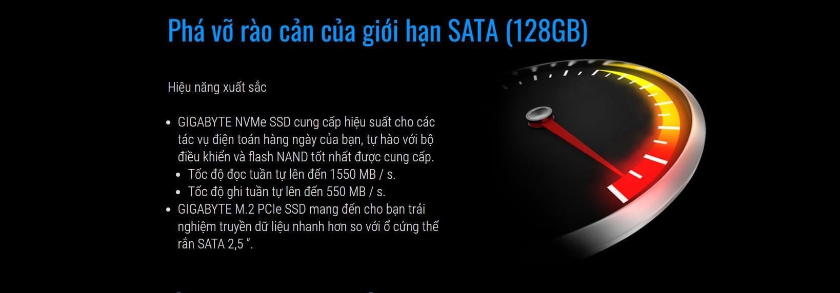 Ổ cứng SSD Gigabyte M.2 2280 PCIe NVMe Gen 3x4