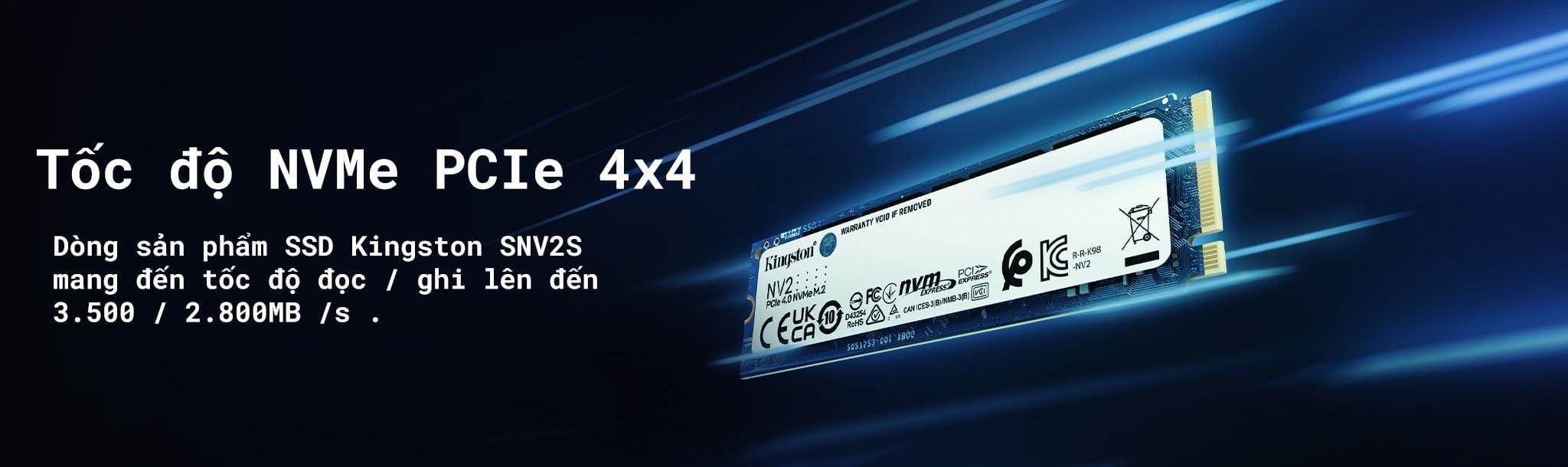Ổ cứng SSD Kingston SNV2S  NVMe M.2 2280 PCIe Gen 4x4