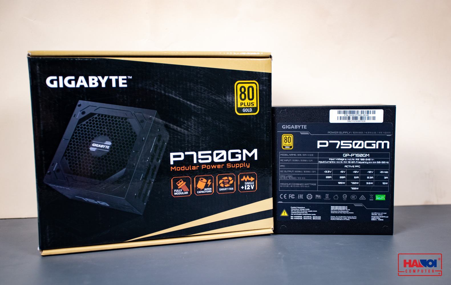 Nguồn Gigabyte GP- P750GM 750W (80 Plus Gold/Full Modular/Màu Đen) giới thiệu 1