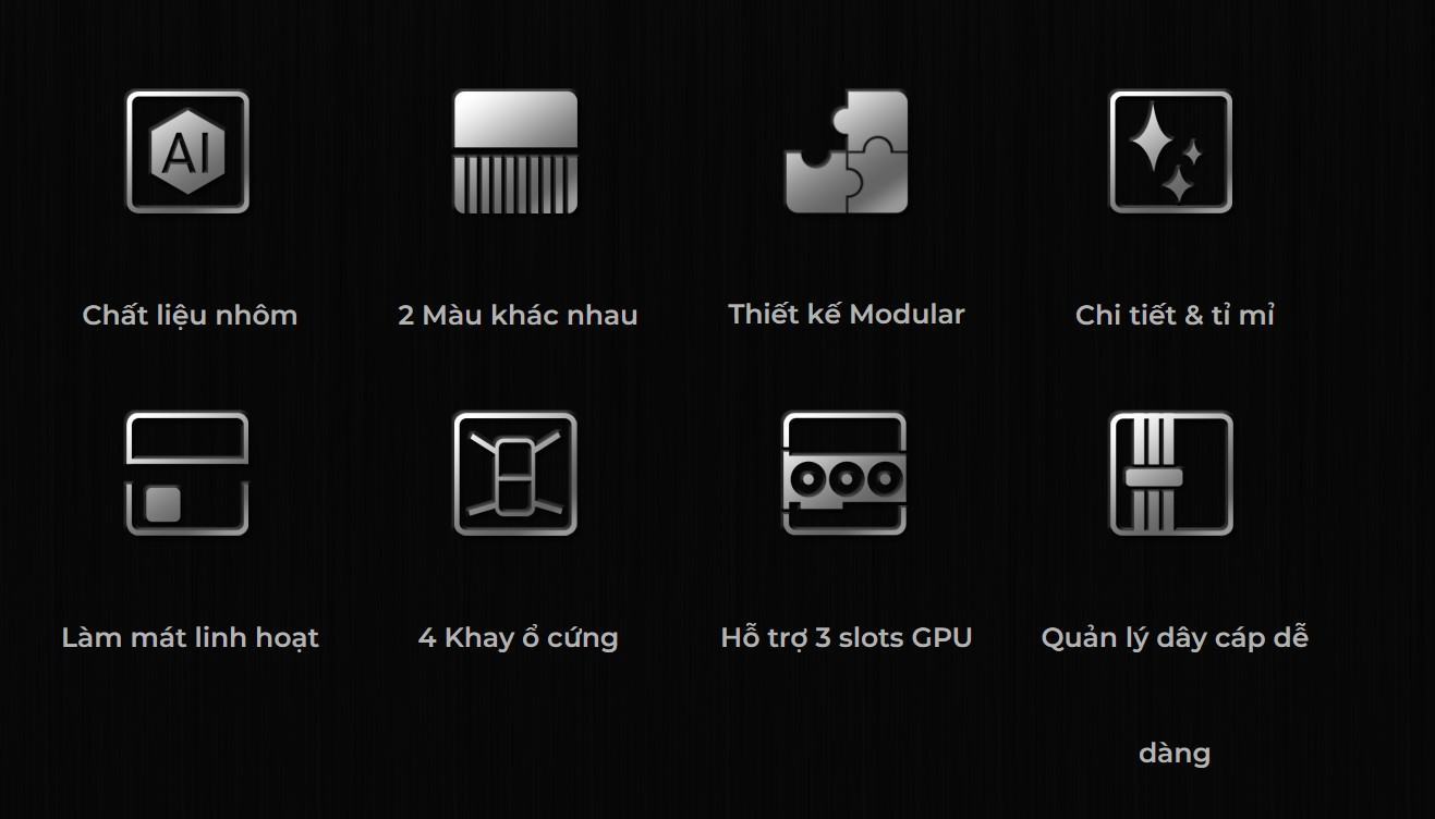 Vỏ Case LIAN-LI Q58W4 White (Mini Tower/Màu Trắng