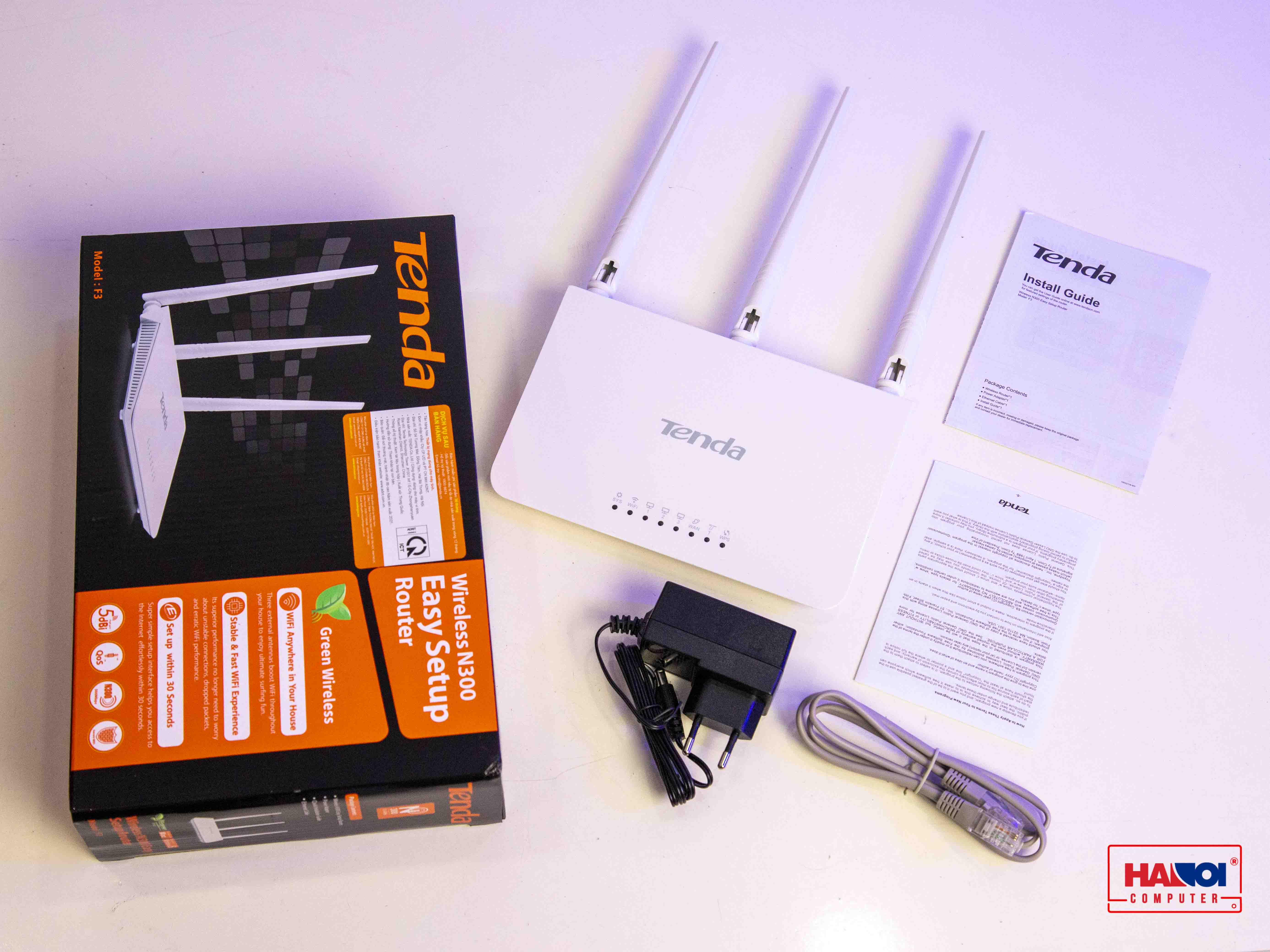 Bộ phát wifi Tenda F3 Wireless N300Mbps ảnh 1