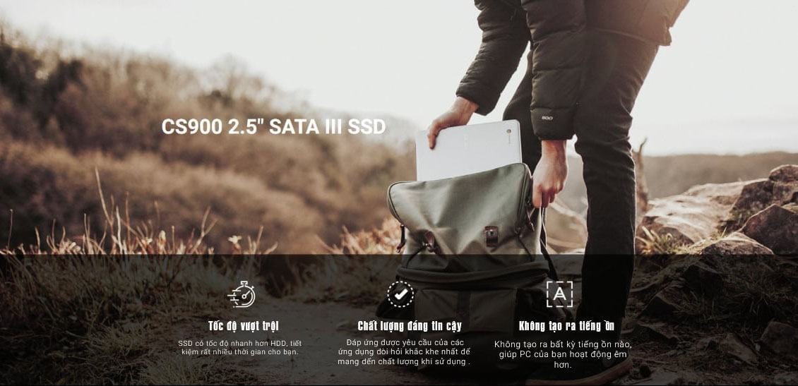 s900pnymota Ổ cứng SSD PNY CS900 500GB 2.5 inch SATA3 (Đọc 550MB/s - Ghi 500MB/s) - (SSD7CS900-500-RB) (ID: 79058)