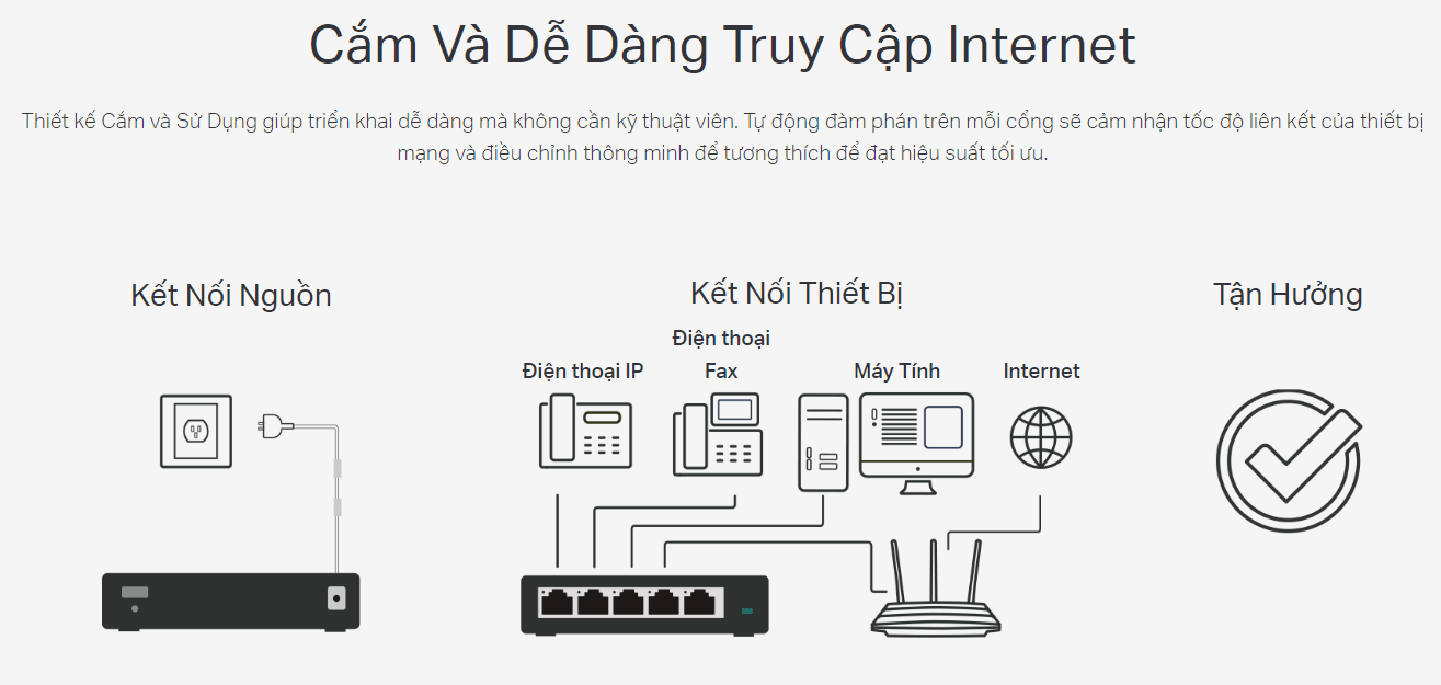 Switch 5 Port TP-Link TL-SG105 (5 Port 10/100/1000 Vỏ kim loại) ảnh 2