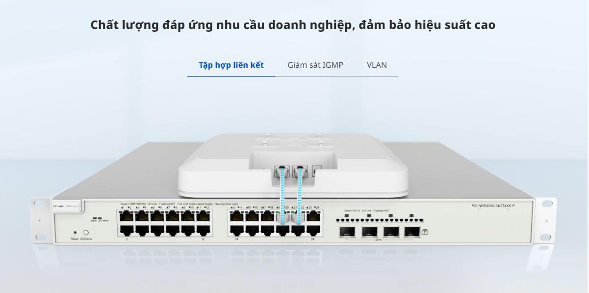 Switch RUIJIE REYEE RG-NBS3100-24GT4SFP-V2 24 cổng 10/100/1000BASE-T 3